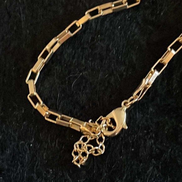 14 k gold plate over Rhodium approximately 7 inch bracelet - Picture 4 of 5